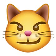 😼 Emoji Rosto De Gato Com Sorriso Irônico na WhatsApp 2.19.244.