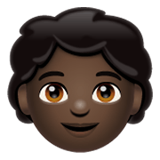 Emoji 🧒🏿 Bimbo: Carnagione Scura su WhatsApp 2.19.244.