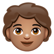🧒🏽 Emoji Kind: mittlere Hautfarbe WhatsApp 2.19.244.