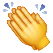 Emoji 👏 Mani Che Applaudono su WhatsApp 2.19.244.