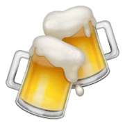 🍻 Emoji Jarras De Cerveza Brindando en WhatsApp 2.19.244.