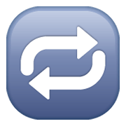 Emoji 🔁 Pulsante Di Ripetizione Della Riproduzione su WhatsApp 2.19.244.