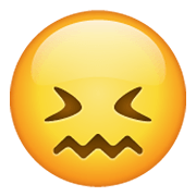 Emoji 😖 Faccina Frustrata su WhatsApp 2.19.244.
