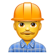 👷 Emoji Trabalhador De Construção Civil na WhatsApp 2.19.244.