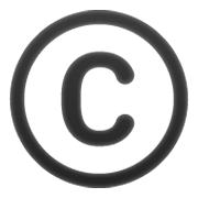 Émoji ©️ Symbole Copyright sur WhatsApp 2.19.244.