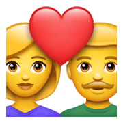 Émoji 💑 Couple Avec Cœur sur WhatsApp 2.19.244.