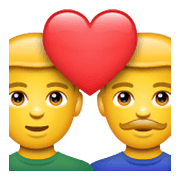 👨‍❤️‍👨 Emoji Pareja Enamorada: Hombre Y Hombre en WhatsApp 2.19.244.