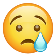 Emoji 😢 Faccina Che Piange su WhatsApp 2.19.244.
