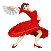 💃🏻 Emoji Mulher Dançando: Pele Clara na WhatsApp 2.19.244.