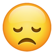 😞 Emoji Cara Decepcionada en WhatsApp 2.19.244.