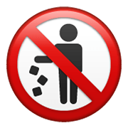 🚯 Emoji Proibido Jogar Lixo No Chão na WhatsApp 2.19.244.