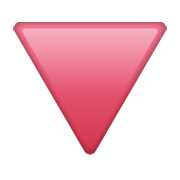 🔻 Emoji Triângulo Vermelho Para Baixo na WhatsApp 2.19.244.