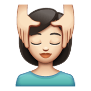 💆🏻 Emoji Pessoa Recebendo Massagem Facial: Pele Clara na WhatsApp 2.19.244.
