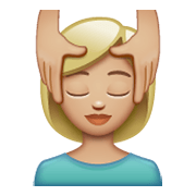 💆🏼 Emoji Pessoa Recebendo Massagem Facial: Pele Morena Clara na WhatsApp 2.19.244.