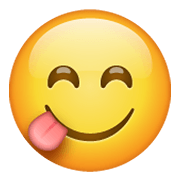 😋 Emoji Cara Saboreando Comida en WhatsApp 2.19.244.