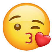 😘 Emoji Rosto Mandando Um Beijo na WhatsApp 2.19.244.