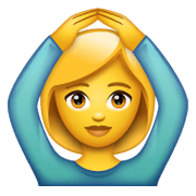 🙆 Emoji Pessoa Fazendo Gesto De «OK» na WhatsApp 2.19.244.
