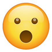 😮 Emoji Cara Con La Boca Abierta en WhatsApp 2.19.244.