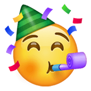 🥳 Emoji Rosto Festivo na WhatsApp 2.19.244.