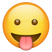 😛 Emoji Gesicht mit herausgestreckter Zunge WhatsApp 2.19.244.
