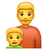 Emoji 👨‍👦 Famiglia: Uomo E Bambino su WhatsApp 2.19.244.
