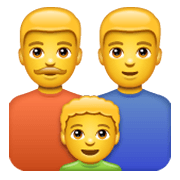 Émoji 👨‍👨‍👦 Famille : Homme, Homme Et Garçon sur WhatsApp 2.19.244.