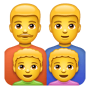 Émoji 👨‍👨‍👦‍👦 Famille : Homme, Homme, Garçon Et Garçon sur WhatsApp 2.19.244.