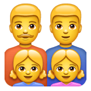 Émoji 👨‍👨‍👧‍👧 Famille : Homme, Homme, Fille Et Fille sur WhatsApp 2.19.244.