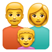 👨‍👩‍👦 Emoji Familie: Mann, Frau und Junge WhatsApp 2.19.244.