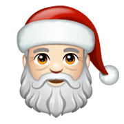 🎅🏻 Emoji Papai Noel: Pele Clara na WhatsApp 2.19.244.