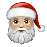 Émoji 🎅🏼 Père Noël : Peau Moyennement Claire sur WhatsApp 2.19.244.