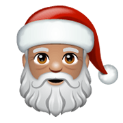 🎅🏽 Emoji Weihnachtsmann: mittlere Hautfarbe WhatsApp 2.19.244.