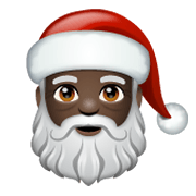 Emoji 🎅🏿 Babbo Natale: Carnagione Scura su WhatsApp 2.19.244.