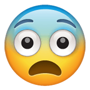 😨 Emoji Cara Asustada en WhatsApp 2.19.244.