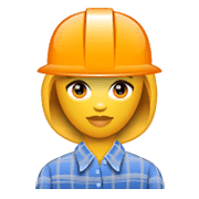 Emoji 👷‍♀️ Operaia Edile su WhatsApp 2.19.244.