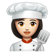 👩🏻‍🍳 Emoji Cozinheira: Pele Clara na WhatsApp 2.19.244.