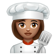 👩🏽‍🍳 Emoji Cocinera: Tono De Piel Medio en WhatsApp 2.19.244.