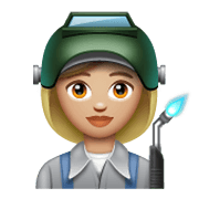 👩🏼‍🏭 Emoji Fabrikarbeiterin: mittelhelle Hautfarbe WhatsApp 2.19.244.