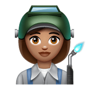 👩🏽‍🏭 Emoji Fabrikarbeiterin: mittlere Hautfarbe WhatsApp 2.19.244.