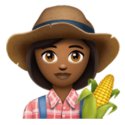 👩🏾‍🌾 Emoji Agricultora: Tono De Piel Oscuro Medio en WhatsApp 2.19.244.