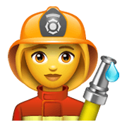 Émoji 👩‍🚒 Pompier Femme sur WhatsApp 2.19.244.