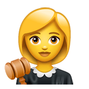 Emoji 👩‍⚖️ Giudice Donna su WhatsApp 2.19.244.