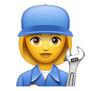 Emoji 👩‍🔧 Meccanico Donna su WhatsApp 2.19.244.