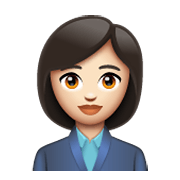 👩🏻‍💼 Emoji Oficinista Mujer: Tono De Piel Claro en WhatsApp 2.19.244.