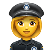 👮‍♀️ Emoji Policial Mulher na WhatsApp 2.19.244.