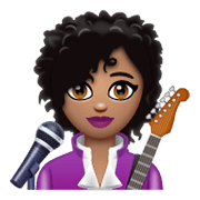 👩🏽‍🎤 Emoji Cantante Mujer: Tono De Piel Medio en WhatsApp 2.19.244.