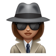 🕵🏽‍♀️ Emoji Detective Mujer: Tono De Piel Medio en WhatsApp 2.19.244.