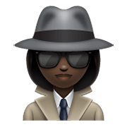 🕵🏿‍♀️ Emoji Detective Mujer: Tono De Piel Oscuro en WhatsApp 2.19.244.