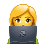 Emoji 👩‍💻 Tecnologa su WhatsApp 2.19.244.