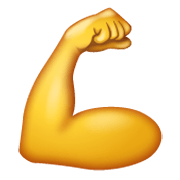 💪 Emoji Bíceps Flexionado en WhatsApp 2.19.244.